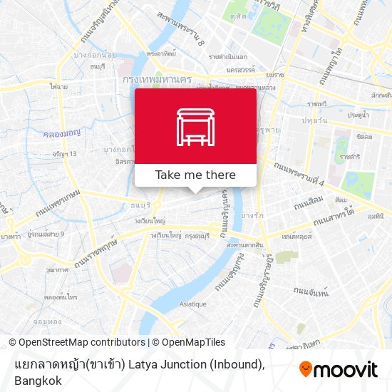 แยกลาดหญ้า(ขาเข้า) Latya Junction (Inbound) map