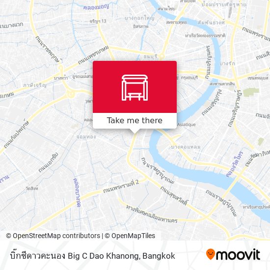 บิ๊กซีดาวคะนอง Big C  Dao Khanong map