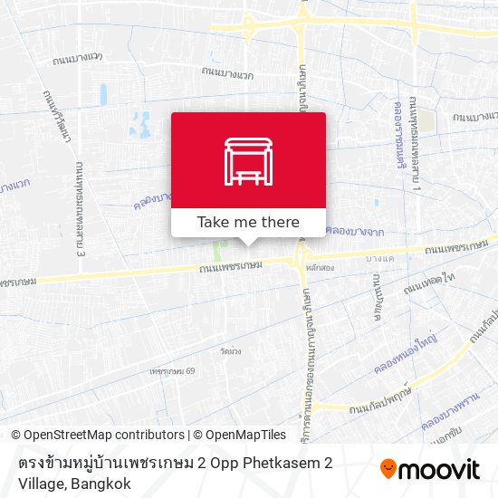 ตรงข้ามหมู่บ้านเพชรเกษม 2 Opp Phetkasem 2 Village map