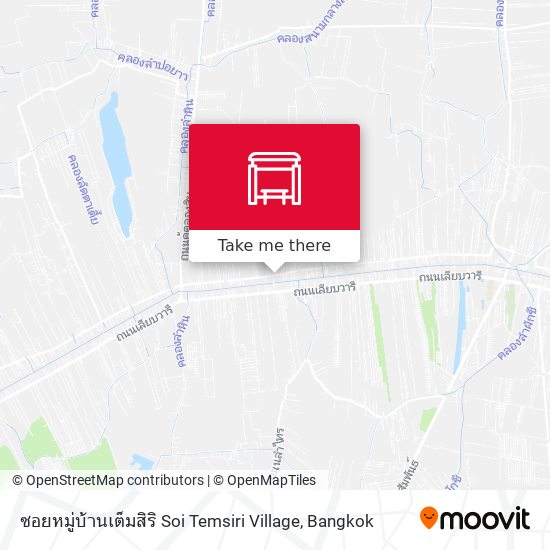 ซอยหมู่บ้านเต็มสิริ Soi Temsiri Village map