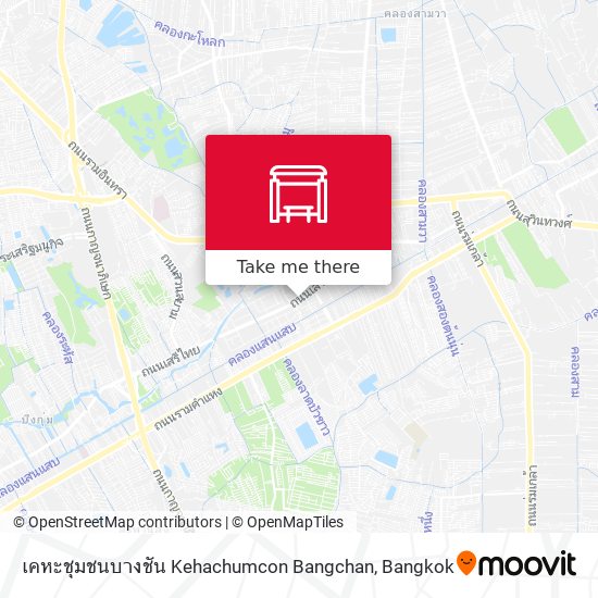 เคหะชุมชนบางชัน Kehachumcon Bangchan map