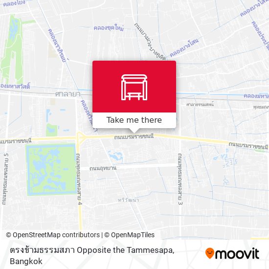ตรงข้ามธรรมสภา Opposite the Tammesapa map