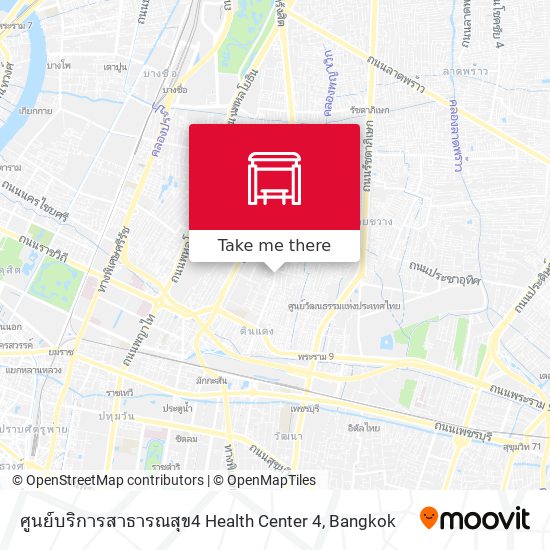 ศูนย์บริการสาธารณสุข4 Health Center 4 map