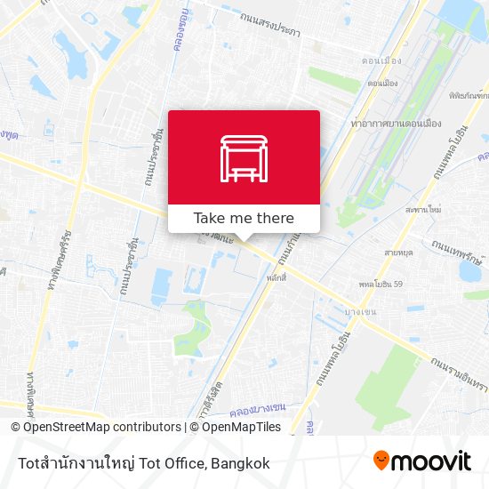 Totสำนักงานใหญ่ Tot Office map