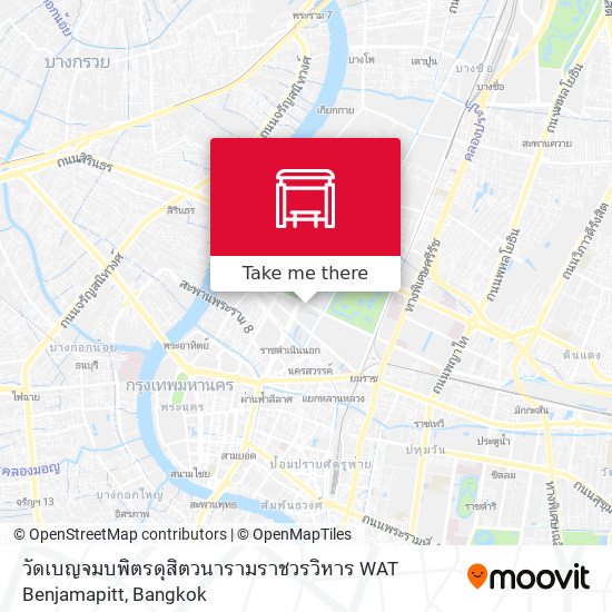 วัดเบญจมบพิตรดุสิตวนารามราชวรวิหาร WAT Benjamapitt map