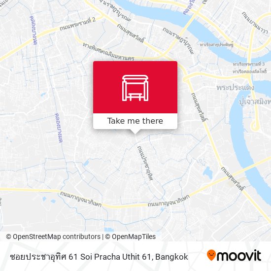 ซอยประชาอุทิศ 61 Soi Pracha Uthit 61 map