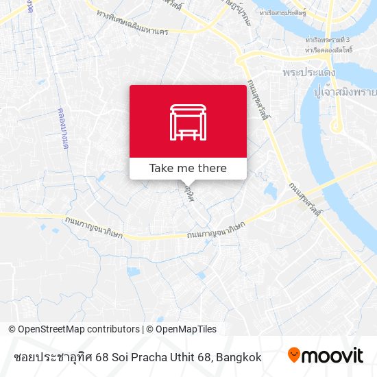 ซอยประชาอุทิศ 68 Soi Pracha Uthit 68 map