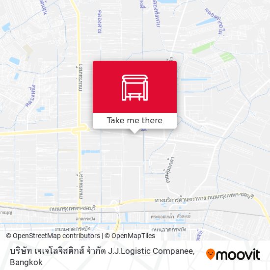 บริษัท เจเจโลจิสติกส์ จำกัด J.J.Logistic Companee map