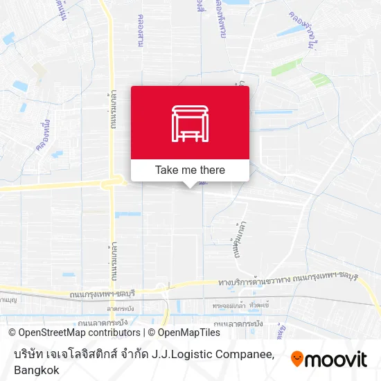 บริษัท เจเจโลจิสติกส์ จำกัด J.J.Logistic Companee map
