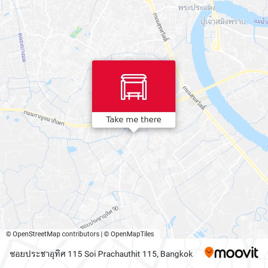 ซอยประชาอุทิศ 115 Soi Prachauthit 115 map