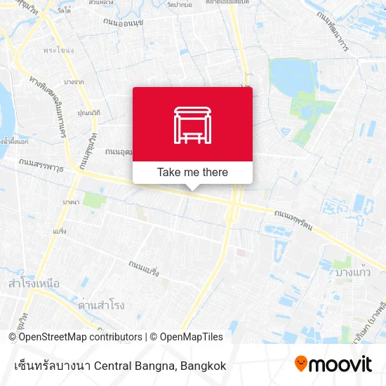 เซ็นทรัลบางนา Central Bangna map