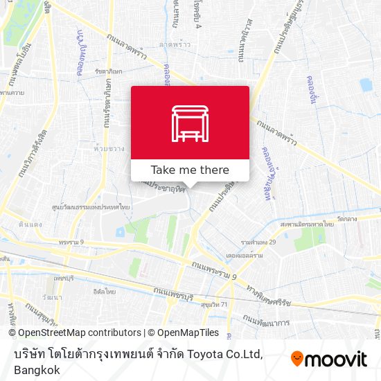 บริษัท โตโยต้ากรุงเทพยนต์ จำกัด Toyota  Co.Ltd map