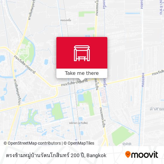 ตรงข้ามหมู่บ้านรัตนโกสินทร์ 200 ปี map