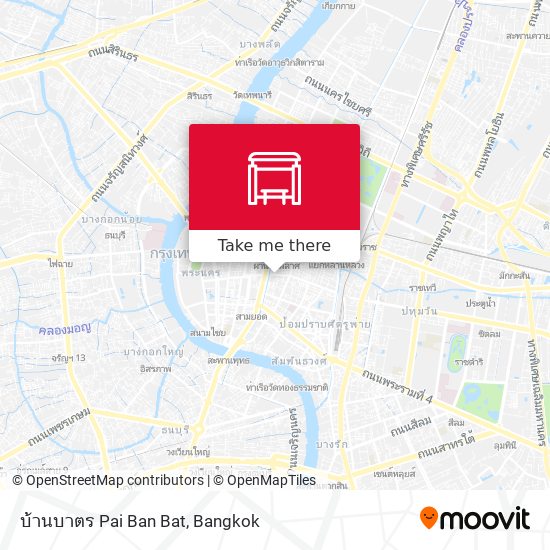 บ้านบาตร Pai Ban Bat map