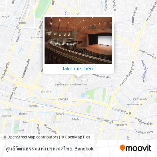 ศูนย์วัฒนธรรมแห่งประเทศไทย map