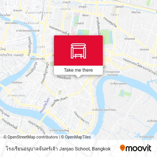 โรงเรียนอนุบาลจันทร์เจ้า Janjao School map