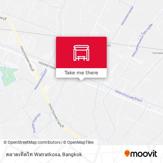 ตลาดเทิดไท Watratkosa map