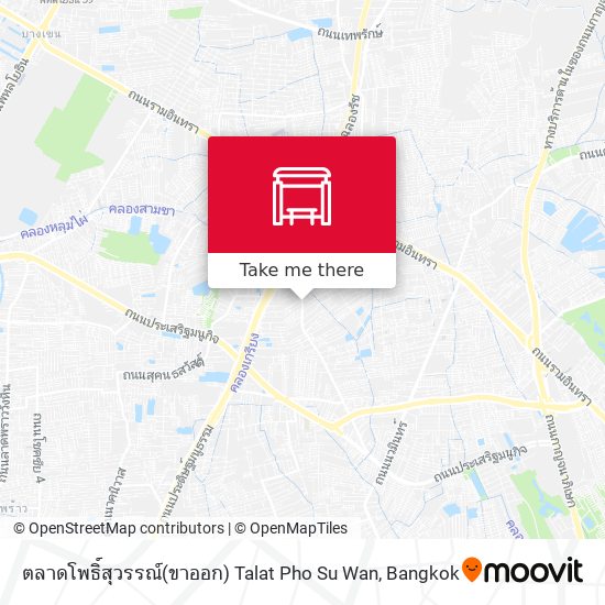 ตลาดโพธิ์สุวรรณ์(ขาออก) Talat Pho Su Wan map