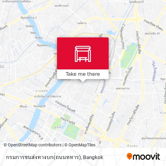 กรมการขนส่งทางบก(่ถนนทหาร) map