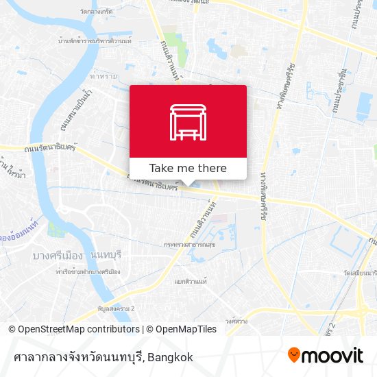 ศาลากลางจังหวัดนนทบุรี map