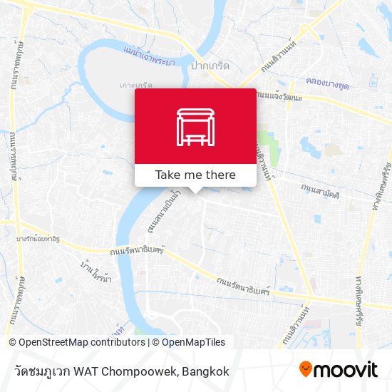 วัดชมภูเวก WAT Chompoowek map