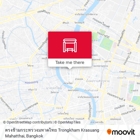 ตรงข้ามกระทรวงมหาดไทย Trongkham Krasuang Mahatthai map