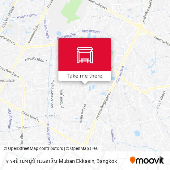 ตรงข้ามหมู่บ้านเอกสิน Muban Ekkasin map