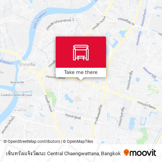 เซ็นทรัลแจ้งวัฒนะ Central Chaengwattana map