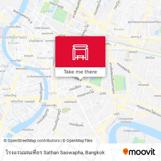 โรงแรมมณเฑียร Sathan Saowapha map