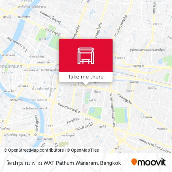 วัดปทุมวนาราม WAT Pathum Wanaram map