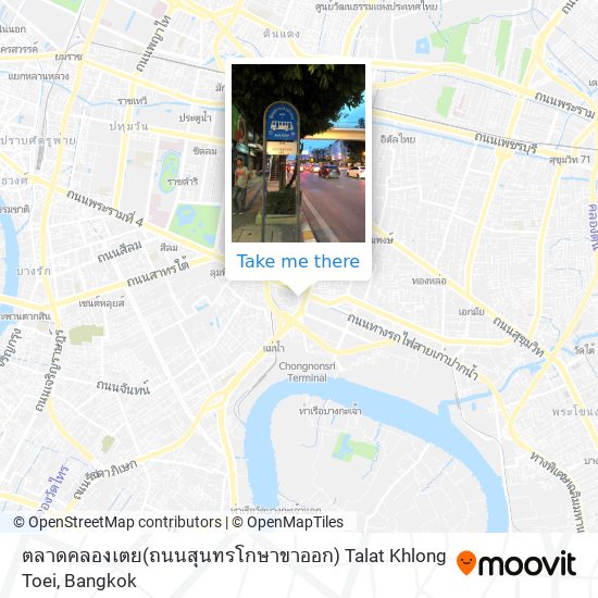 ตลาดคลองเตย(ถนนสุนทรโกษาขาออก) Talat Khlong Toei map