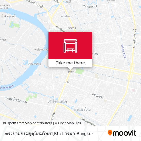 ตรงข้ามกรมอุตุนิยมวิทยา,Bts บางนา map