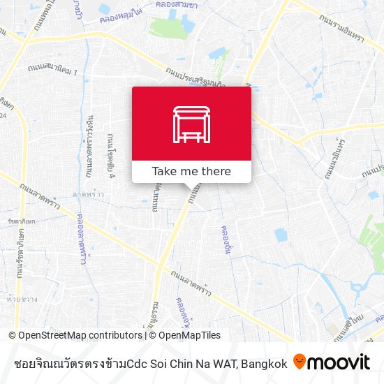 ซอยจิณณวัตรตรงข้ามCdc Soi Chin Na WAT map