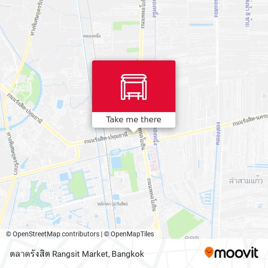 ตลาดรังสิต Rangsit Market map