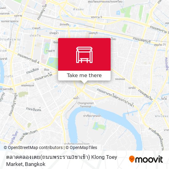 ตลาดคลองเตย(ถนนพระราม3ขาเข้า) Klong Toey Market map