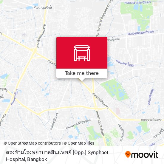 ตรงข้ามโรงพยาบาลสินแพทย์ [Opp.] Synphaet Hospital map