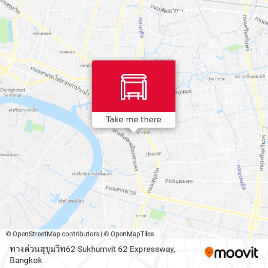 ทางด่วนสุขุมวิท62 Sukhumvit 62 Expressway map