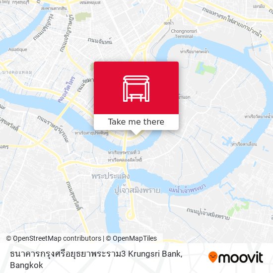 ธนาคารกรุงศรีอยุธยาพระราม3 Krungsri Bank map