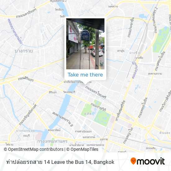 ท่าปล่อยรถสาย 14 Leave the Bus 14 map