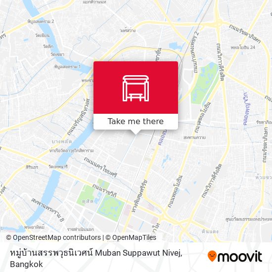 หมู่บ้านสรรพวุธนิเวศน์ Muban Suppawut Nivej map