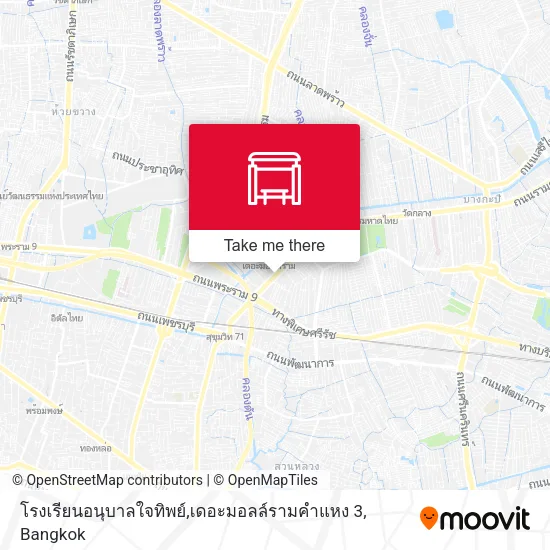 โรงเรียนอนุบาลใจทิพย์,เดอะมอลล์รามคำแหง 3 map