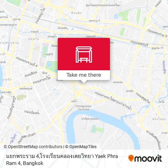 แยกพระราม 4,โรงเรียนคลองเตยวิทยา Yaek Phra Ram 4 map