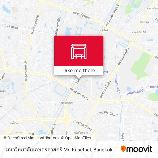 มหาวิทยาลัยเกษตรศาสตร์ Mo Kasetsat map