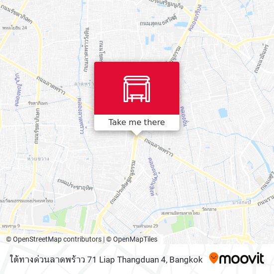 ใต้ทางด่วนลาดพร้าว 71 Liap Thangduan 4 map