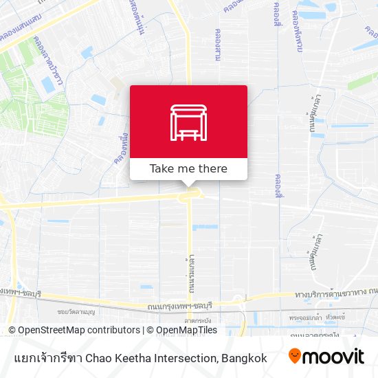 แยกเจ้ากรีฑา Chao Keetha Intersection map