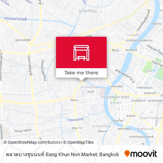 ตลาดบางขุนนนท์ Bang Khun Non Market map