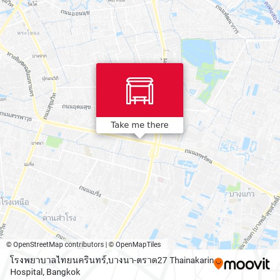 โรงพยาบาลไทยนครินทร์,บางนา-ตราด27 Thainakarin Hospital map