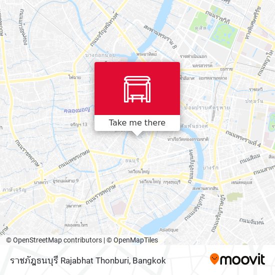 ราชภัฎธนบุรี  Rajabhat Thonburi map
