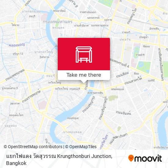 แยกไฟแดง วัดสุวรรณ Krungthonburi Junction map