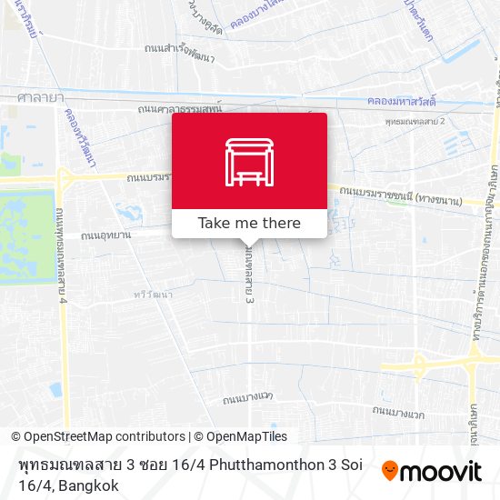 พุทธมณฑลสาย 3 ซอย 16 / 4 Phutthamonthon 3 Soi 16 / 4 map